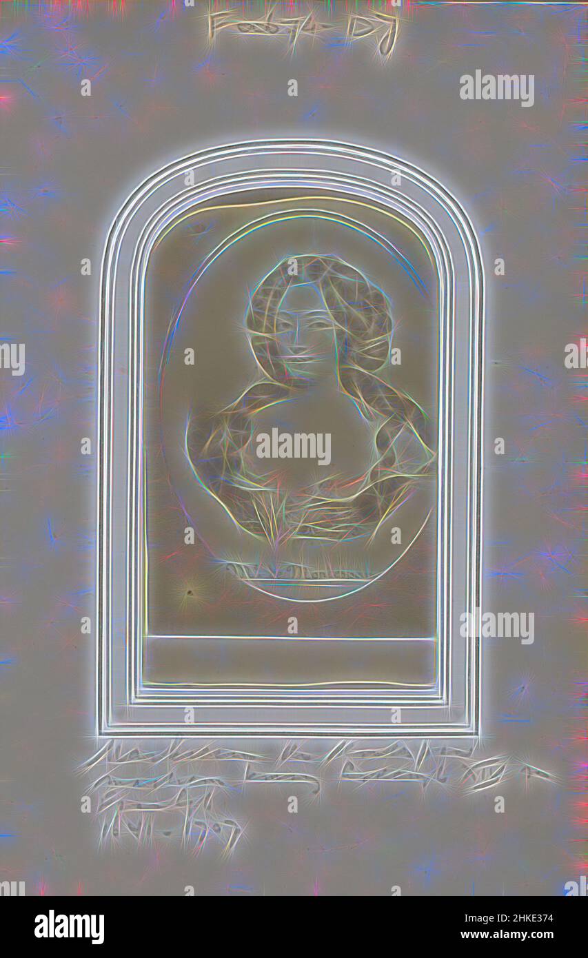 Ispirato dalla Fotoreproduzione dopo (presumibilmente) un ritratto dipinto di Madame de Montespan, padrona di Re Luigi XIV di Francia, Me. De Montespan, parte di Album fotografico con 123 cartes-de-visite di membri di case reali europee, politici e persone ben note., dopo:, 1855 - 1880, carta, reinventata da Artotop. L'arte classica reinventata con un tocco moderno. Design di calda e allegra luminosità e di raggi di luce. La fotografia si ispira al surrealismo e al futurismo, abbracciando l'energia dinamica della tecnologia moderna, del movimento, della velocità e rivoluzionando la cultura Foto Stock