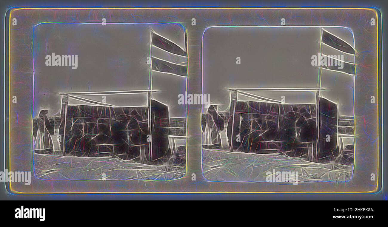 Ispirato da Koek en Zoopie sul ghiaccio vicino Amsterdam Koek en Zoopie op de Wetering vicino Amsterdam, sconosciuto, 1890 - 1920, altezza 75 mm x larghezza 148 mm altezza 89 mm x larghezza 177 mm, reinventato da Artotop. L'arte classica reinventata con un tocco moderno. Design di calda e allegra luminosità e di raggi di luce. La fotografia si ispira al surrealismo e al futurismo, abbracciando l'energia dinamica della tecnologia moderna, del movimento, della velocità e rivoluzionando la cultura Foto Stock