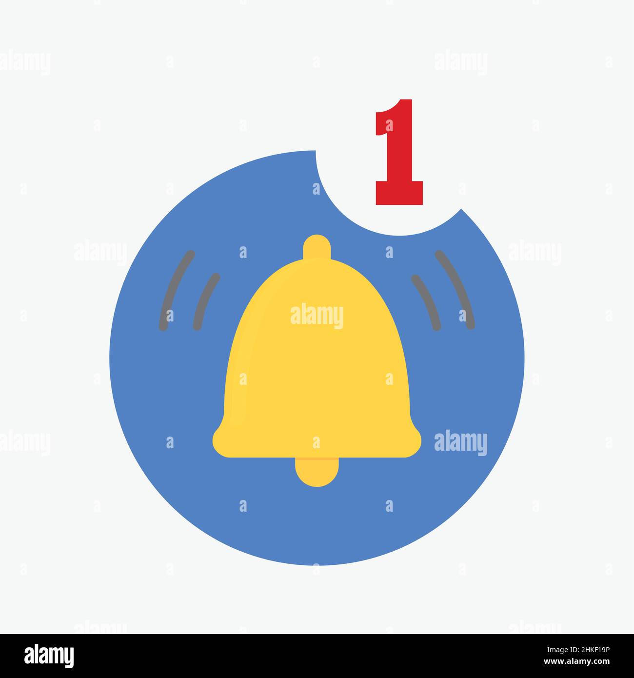 Notifica conteggio icona messaggio di chiamata mancante dall'applicazione mobile, icona di notifica cellulare. Illustrazione della chiamata in arrivo con notifica vettore Illustrazione Vettoriale