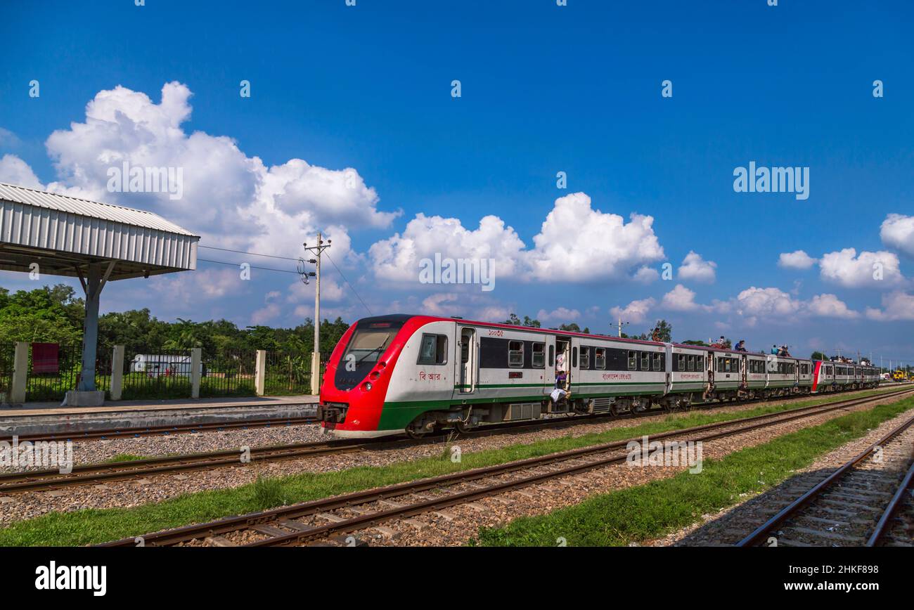 DEMU Bangladesh Railway Foto Stock