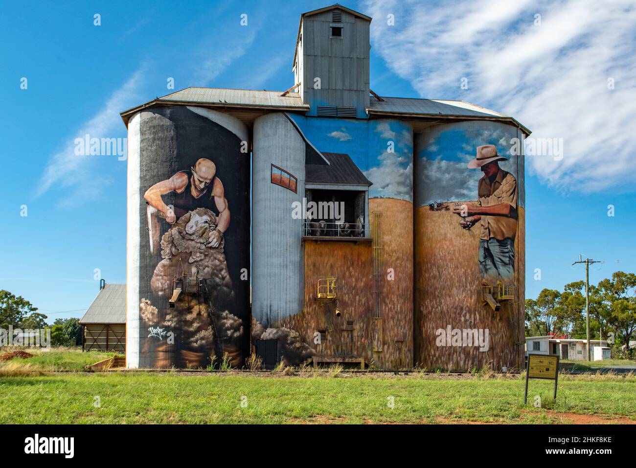 Silo Art, Weethalle, NSW, Australia Foto Stock