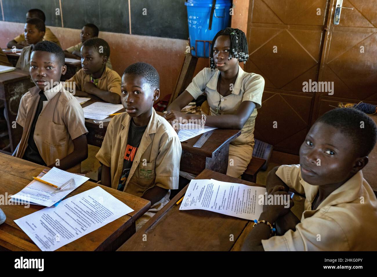 Benin, Natitingou, scuola elementare Yokossi Foto Stock