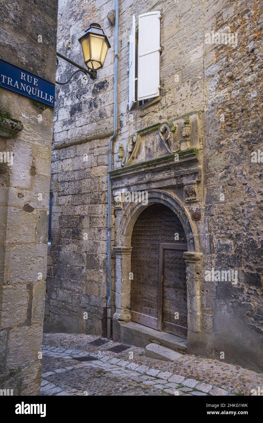 Francia, Dordogne, Perigueux, città palcoscenico sulla via Lemovicensis o Vezelay modo, uno dei principali modi per Santiago de Compostela, 16th secolo Saint-Astier Casa Foto Stock