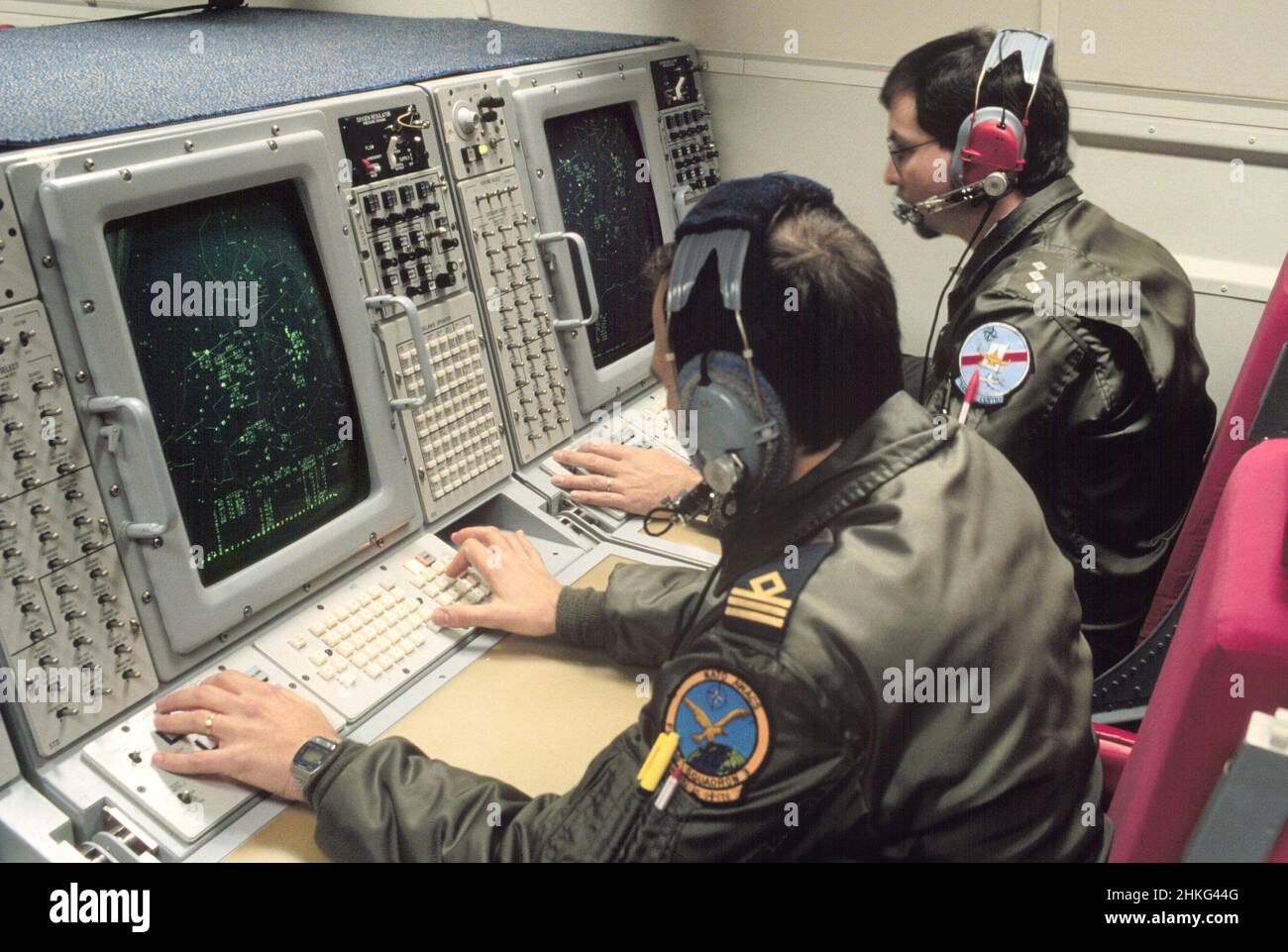 Nato Boeing e-3 Sentry AWACS aereo radar sulla base aerea Geilenkirchen Foto Stock
