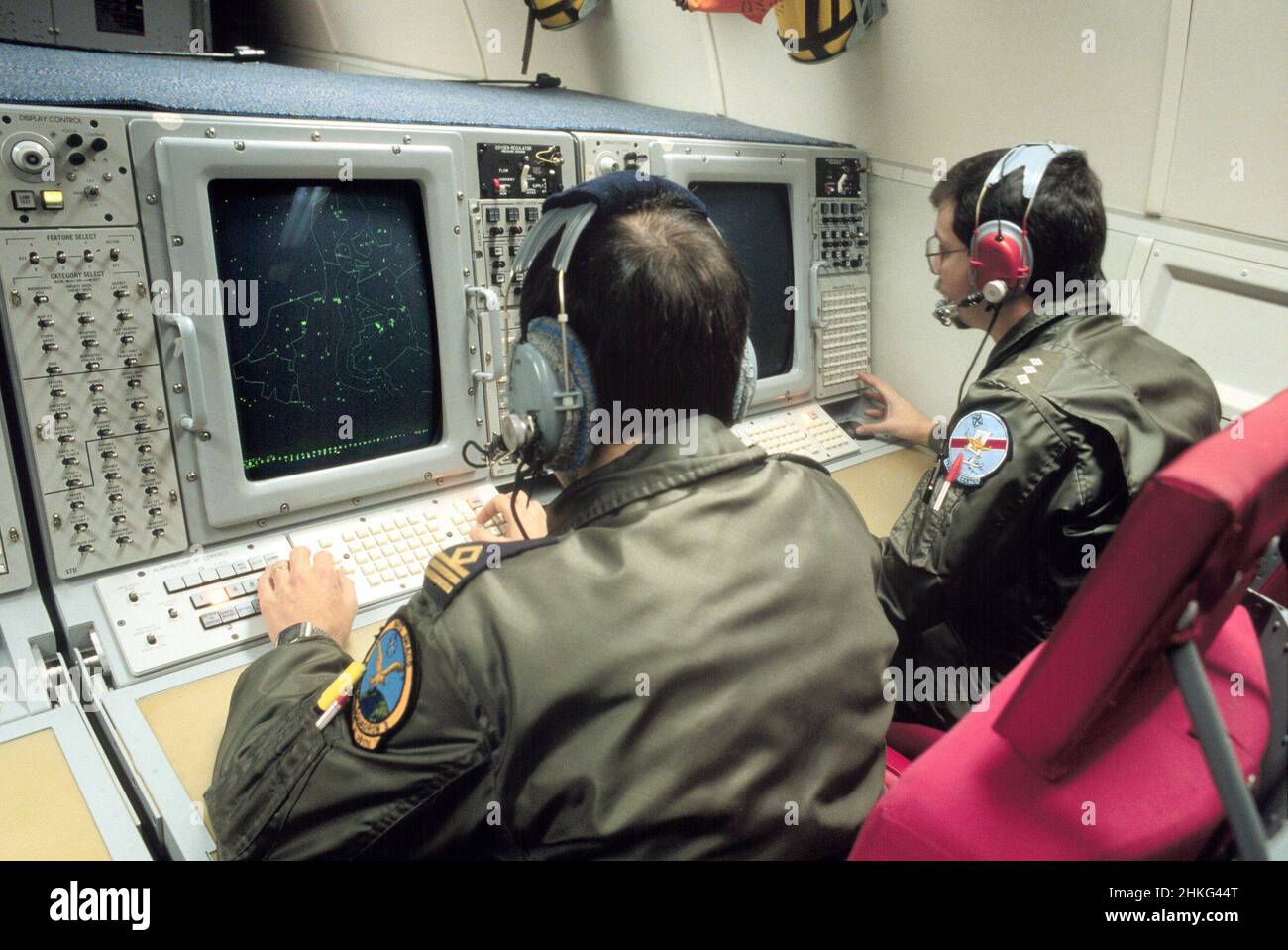 Nato Boeing e-3 Sentry AWACS aereo radar sulla base aerea Geilenkirchen Foto Stock
