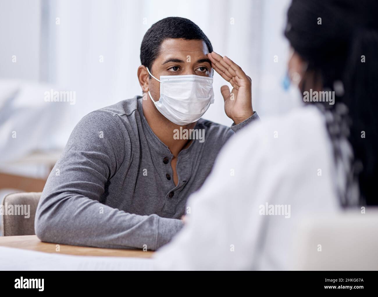 La comunicazione è una parte essenziale del rapporto con il paziente Foto Stock