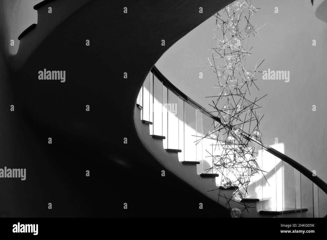 Scale nel caffè del Jardin de Cactus, progettato da Cesar Manrique Foto Stock