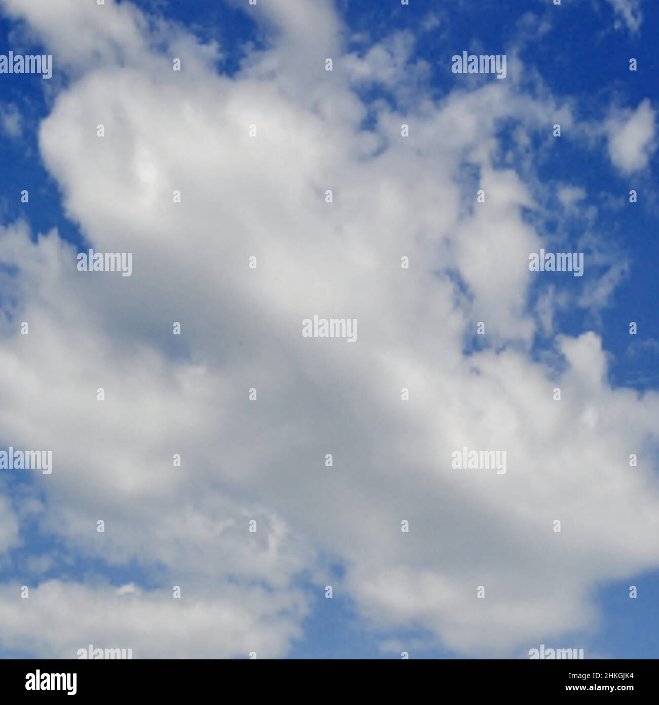 Astratto sfocato sfondo blu cielo. Illustrazione vettoriale. Sfuma il cielo sfumato con le nuvole Illustrazione Vettoriale