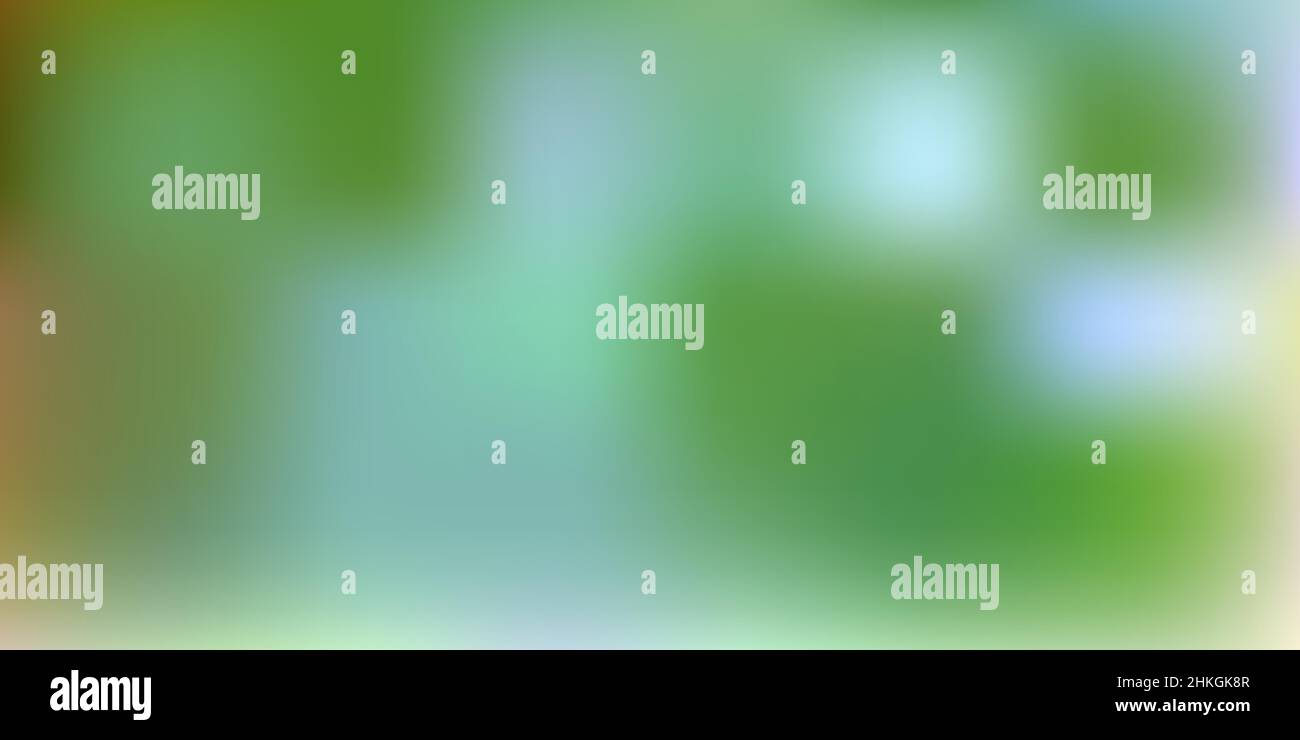 Verde astratta sfondo sfocato. Illustrazione Vettoriale. Luminose gradiente sfocata sullo sfondo delle maglie Illustrazione Vettoriale