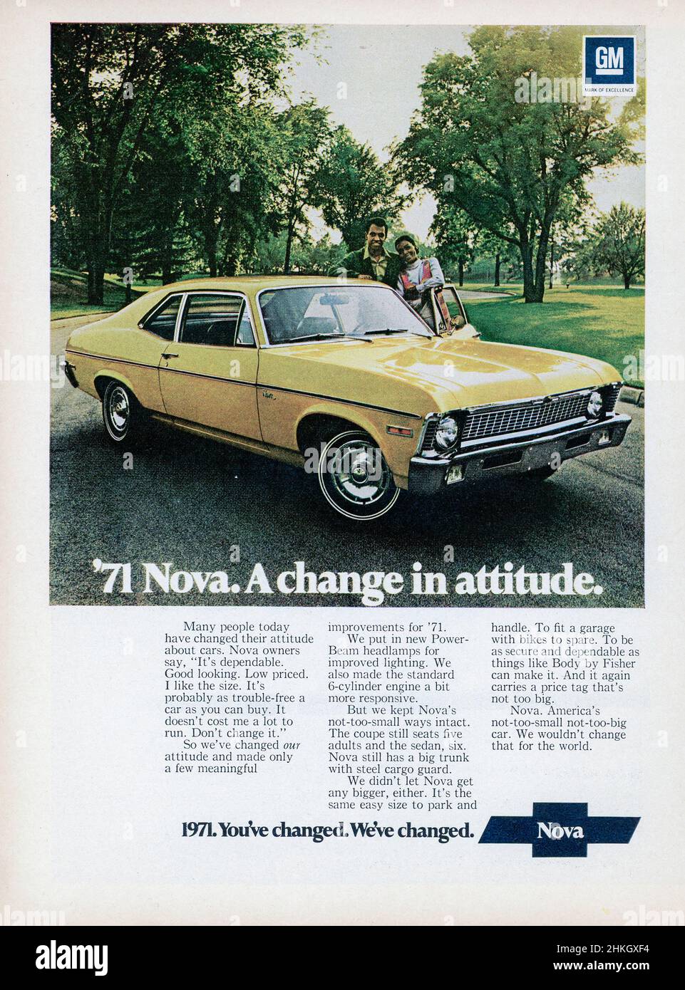 Annuncio vintage nel numero 15 febbraio 1971 della rivista 'Sports Illustrated', USA Foto Stock