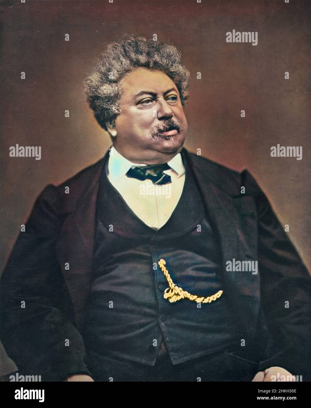 Alexandre Dumas pere (1802-1870) par Etienne Carjat Foto Stock