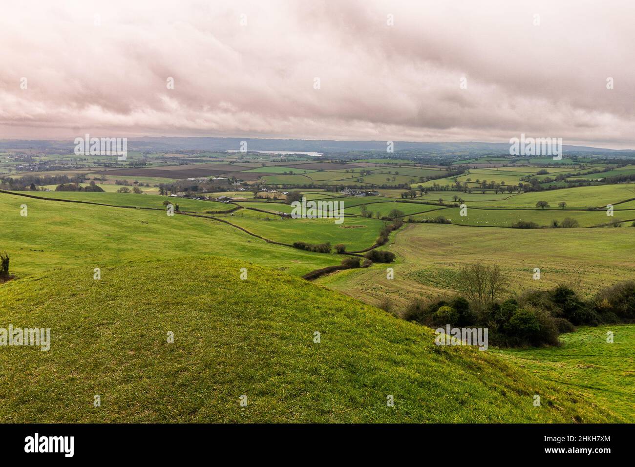 Campagna del Somerset Nord vicino a East Dundry, Inghilterra. Foto Stock