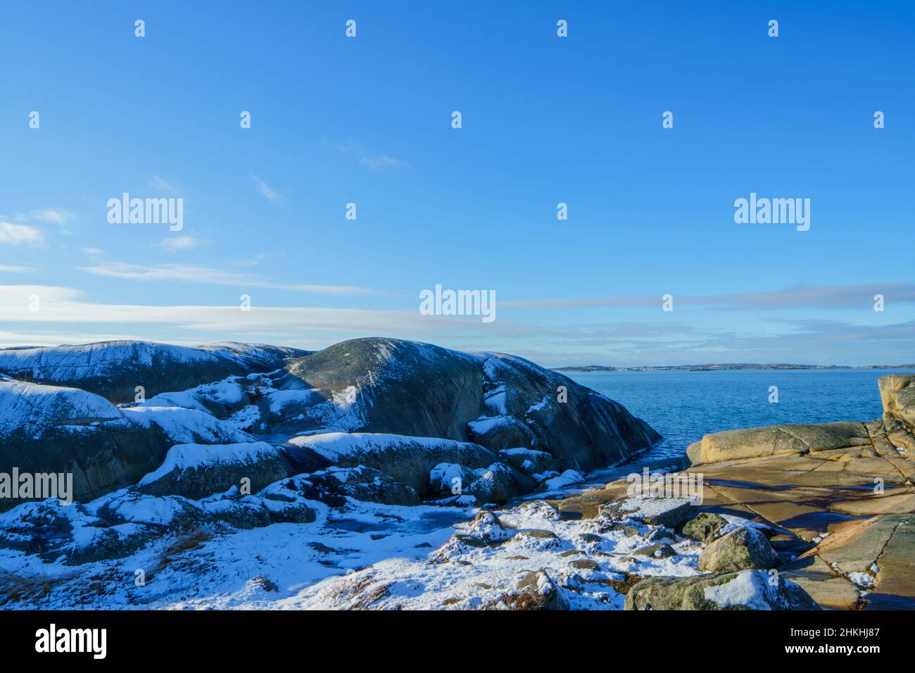 L'isola di Amund è una riserva naturale sulla costa occidentale svedese Foto Stock