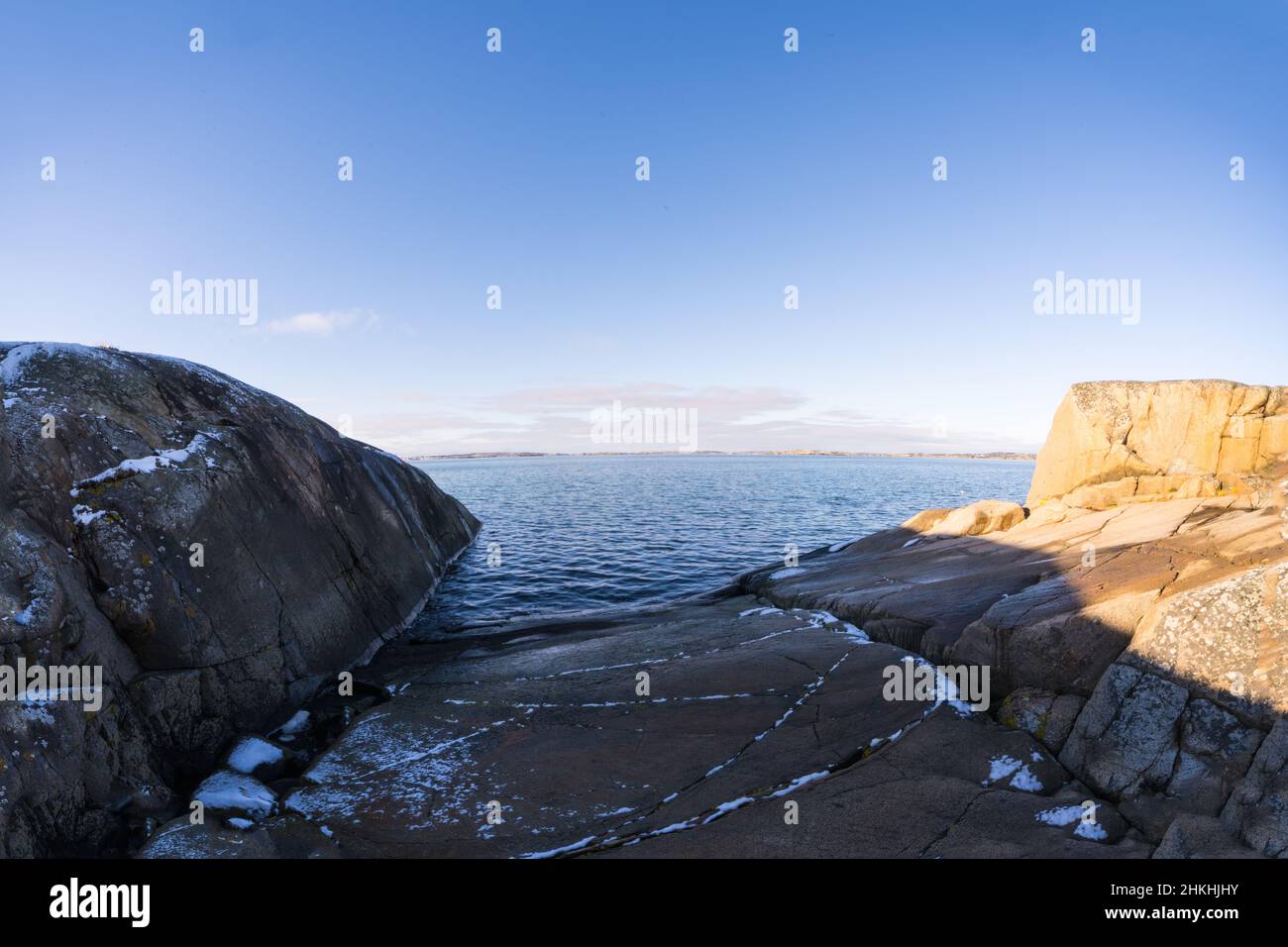 L'isola di Amund è una riserva naturale sulla costa occidentale svedese Foto Stock
