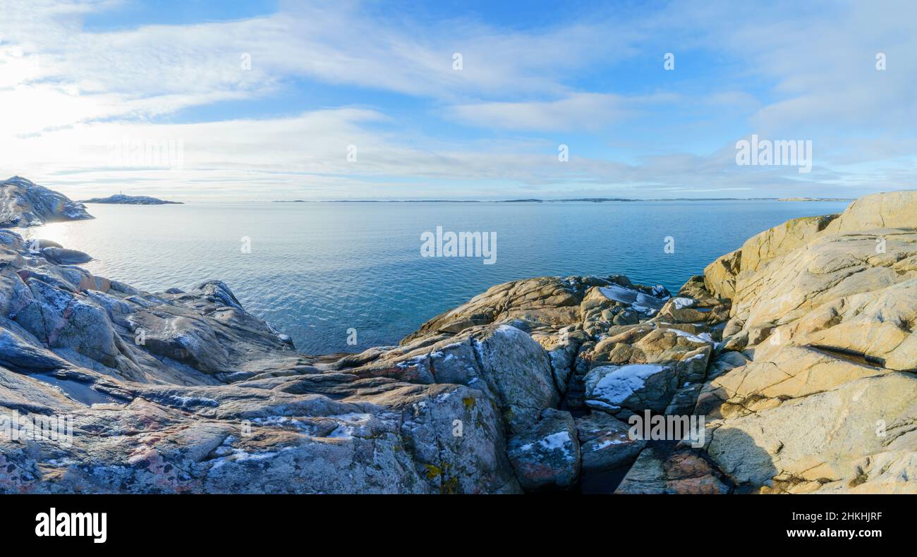 L'isola di Amund è una riserva naturale sulla costa occidentale svedese Foto Stock