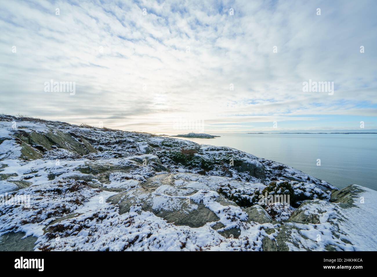 L'isola di Amund è una riserva naturale sulla costa occidentale svedese Foto Stock
