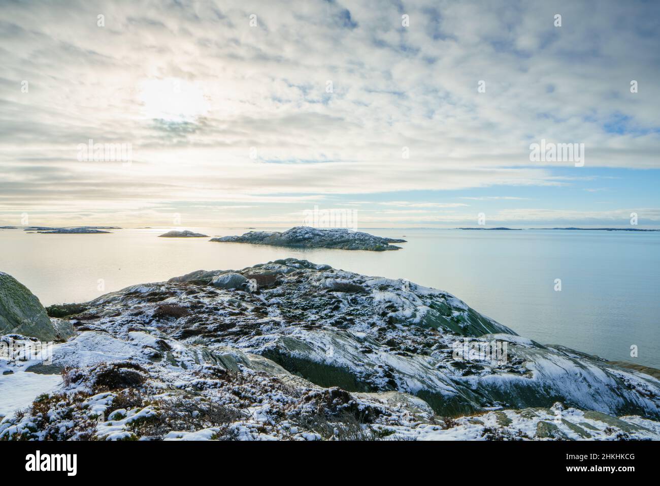 L'isola di Amund è una riserva naturale sulla costa occidentale svedese Foto Stock