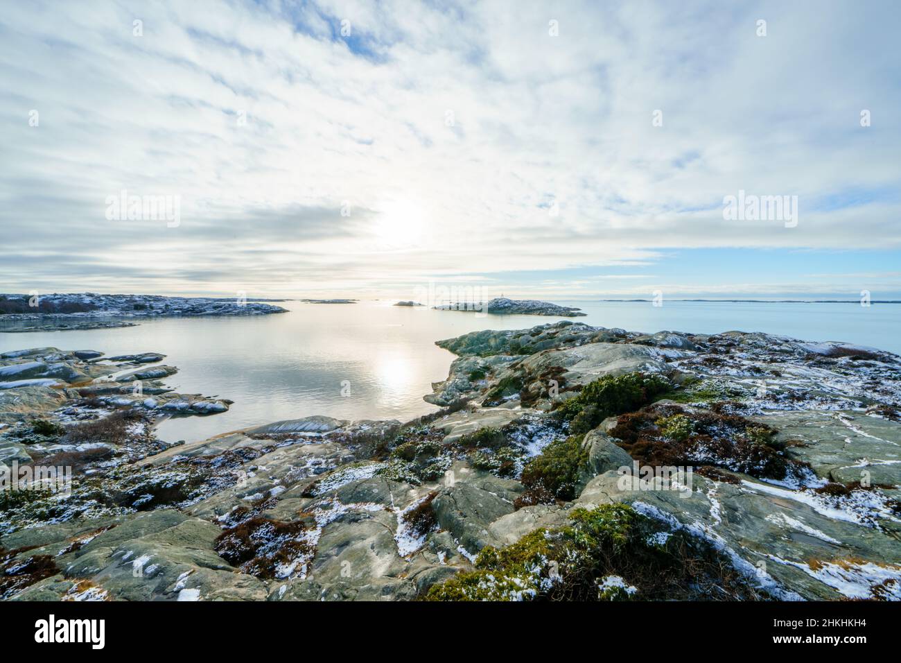 L'isola di Amund è una riserva naturale sulla costa occidentale svedese Foto Stock