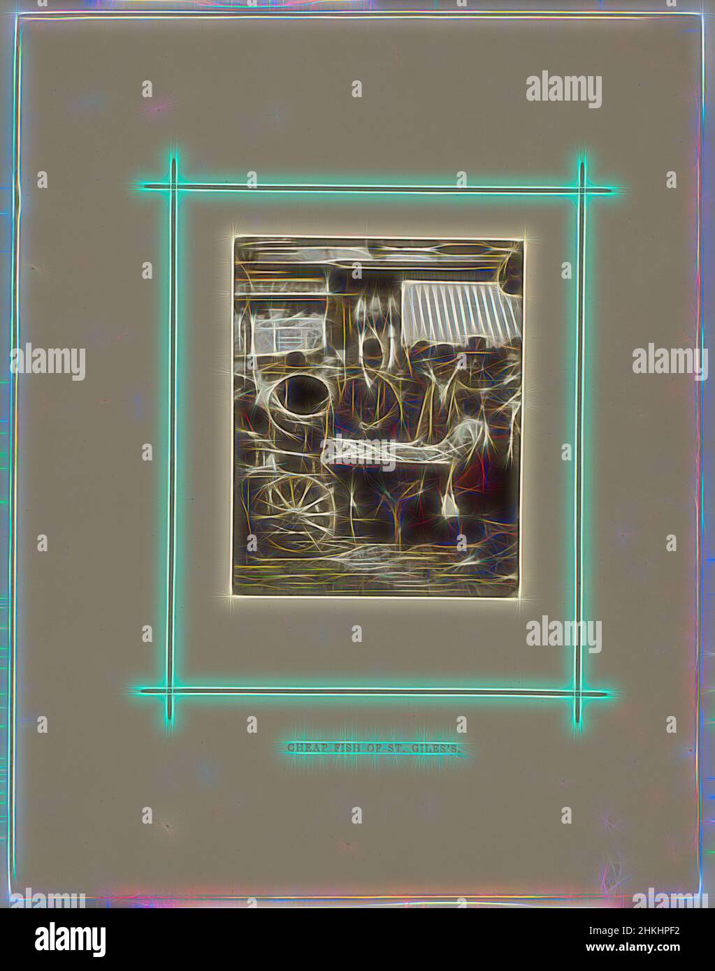 Ispirato da Street Life a Londra, a basso prezzo pesce di St. Giles, John Thomson, Londra, c.. 1876 - pollici o prima del 1877, carta, altezza 112 mm x larghezza 90 mm, reinventata da Artotop. L'arte classica reinventata con un tocco moderno. Design di calda e allegra luminosità e di raggi di luce. La fotografia si ispira al surrealismo e al futurismo, abbracciando l'energia dinamica della tecnologia moderna, del movimento, della velocità e rivoluzionando la cultura Foto Stock