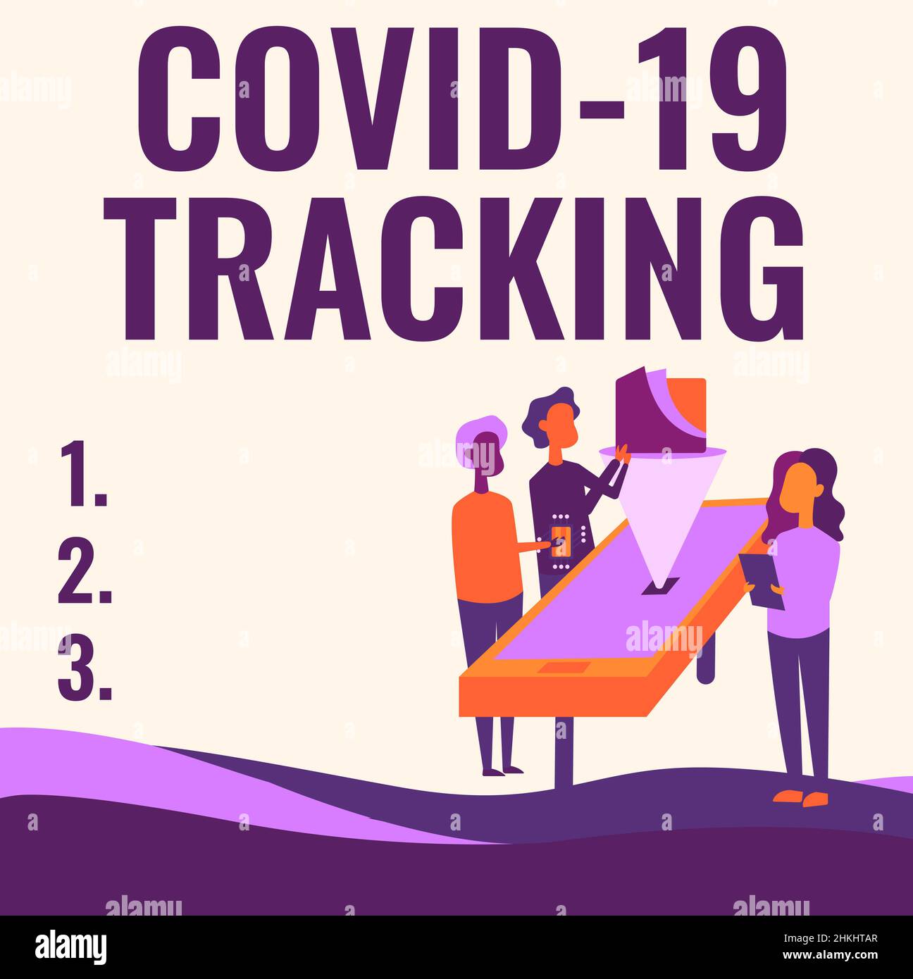 Ispirazione che mostra il segno Covid 19 Tracking. Concetto di business processo di distinzione dei possibili individui infetti colleghi disegno Standing Foto Stock