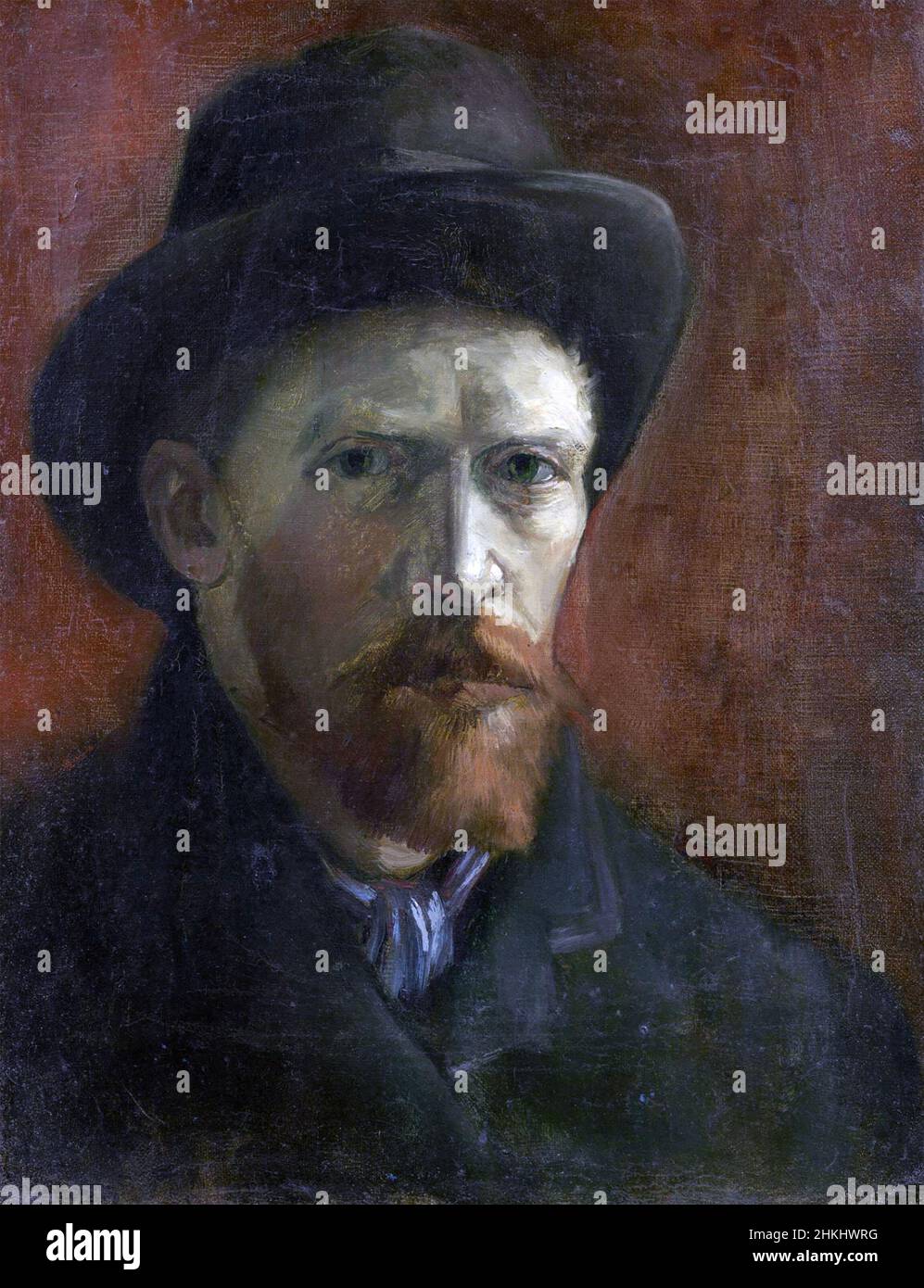 VINCENT van GOGH (1853-1890) Self-portriat del pittore olandese nel 1886 Foto Stock