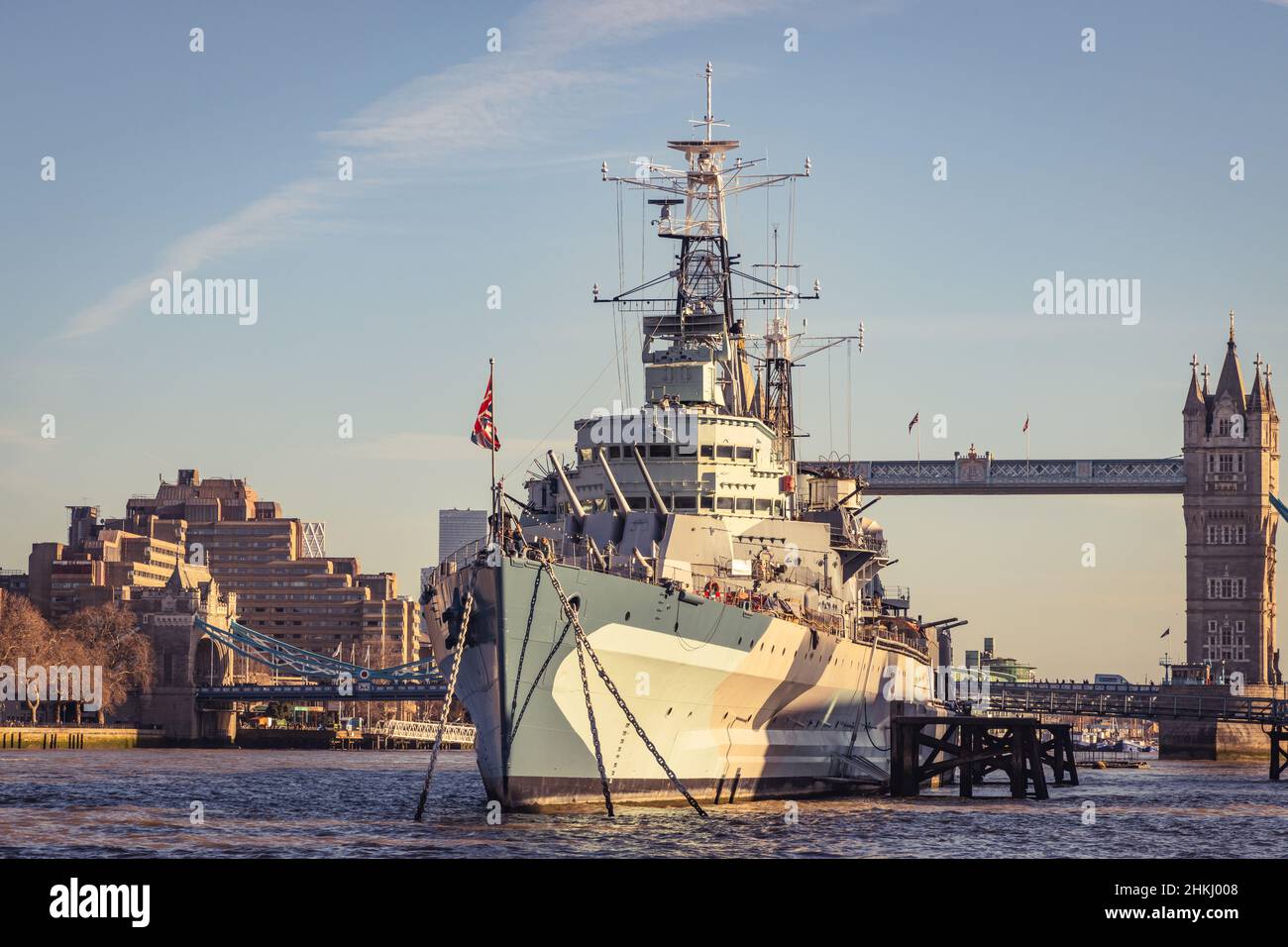 HMS Belfast, Londra Foto Stock