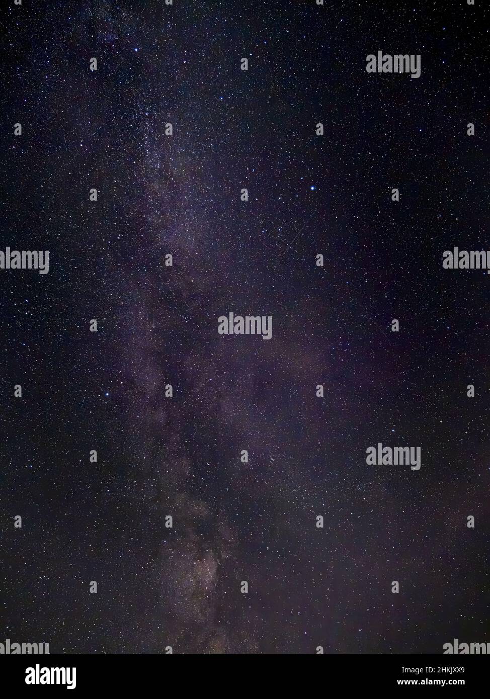 Via Lattea a cielo stellato sopra il lago di Starnberg, Germania, Baviera Foto Stock
