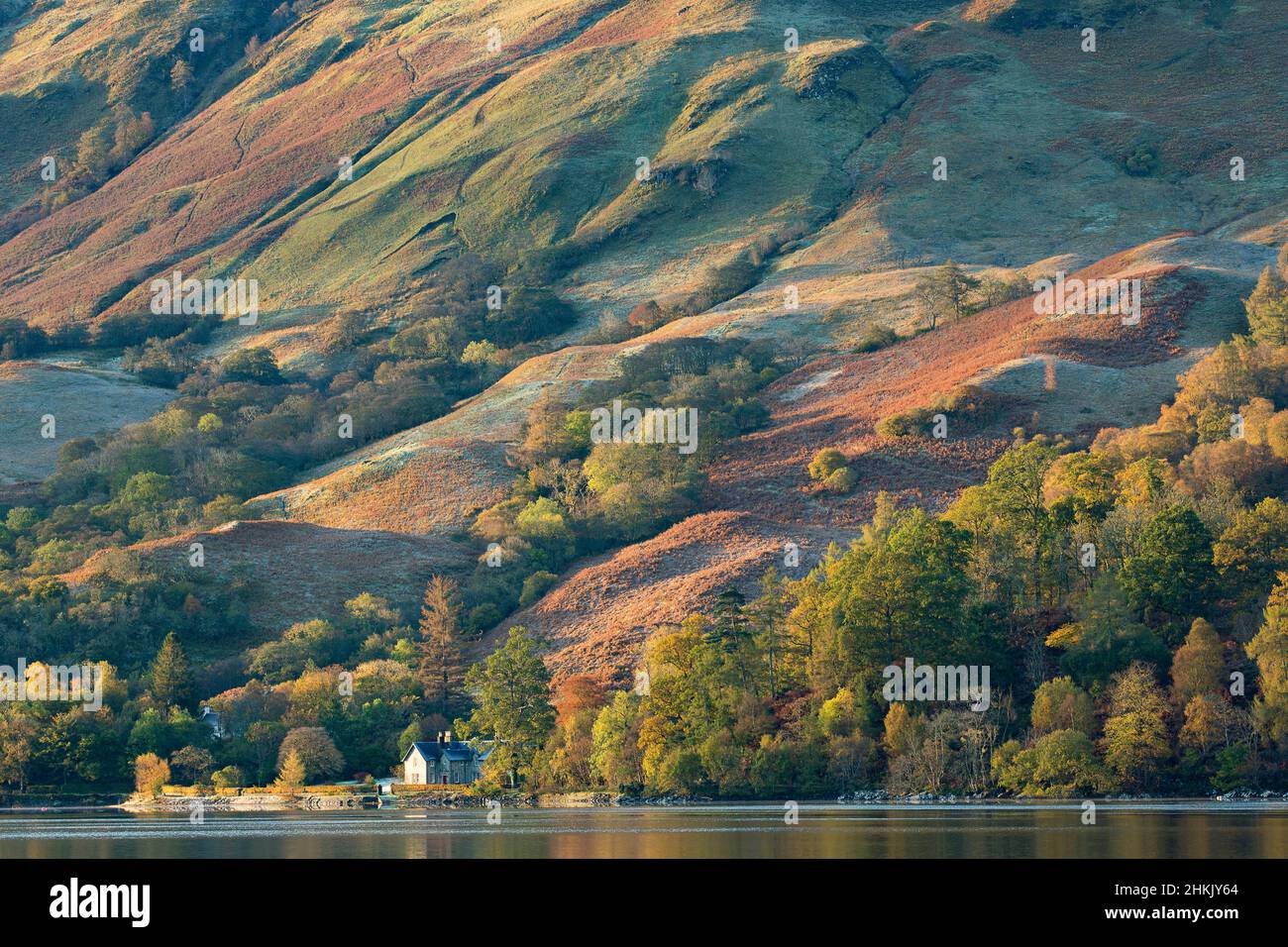 Loch Duich in Eilean Donan, Regno Unito, Scozia, Loch Duich , Eilean Donan Foto Stock