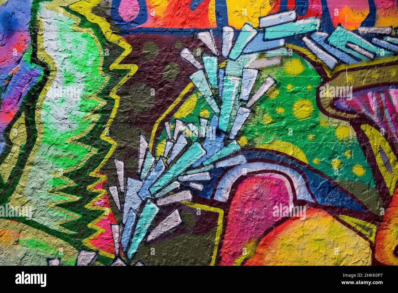 graffiti, Germania, Assia, Cassel Foto Stock