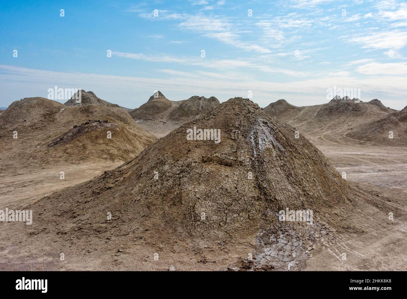 Il vulcano di fango, Gobustan, Azerbaigian Foto Stock