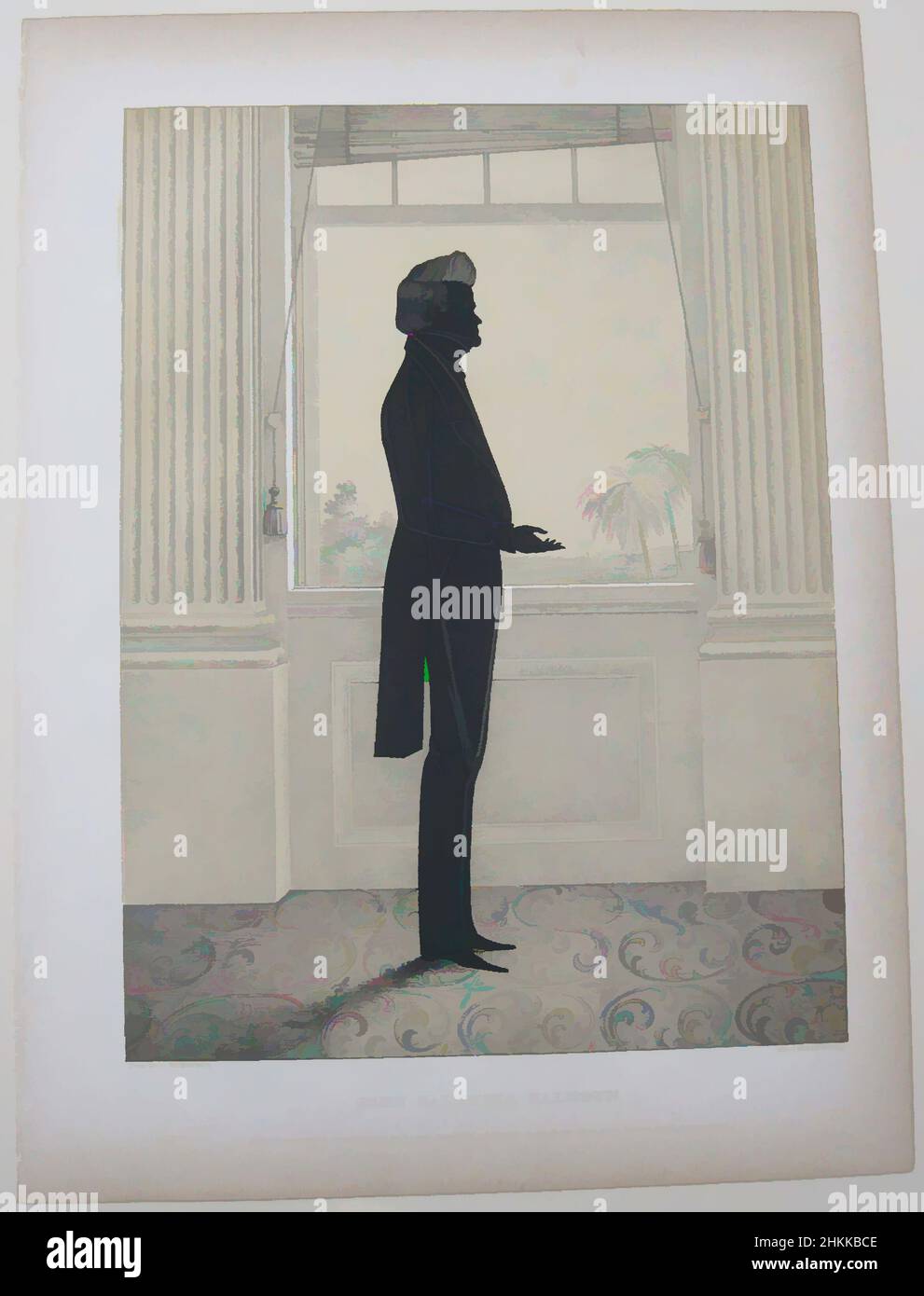 Art Inspired by Portrait Gallery of Distinguished American Citizens: John Caldwell Calhoun, Litograph, 1844, Sheet: 16 13/16 x 12 3/8 in., 42,7 x 31,5 cm, Classic works Modernized by Artotop with a splash of modernity. Forme, colore e valore, impatto visivo accattivante sulle emozioni artistiche attraverso la libertà delle opere d'arte in modo contemporaneo. Un messaggio senza tempo che persegue una nuova direzione selvaggiamente creativa. Artisti che si rivolgono al supporto digitale e creano l'NFT Artotop Foto Stock