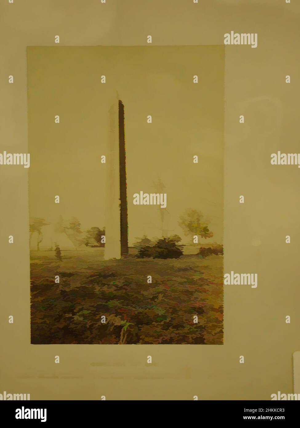 Arte ispirata da Obelisco di ON, Frank Mason Good, inglese, 1839-1911, fotografia in argento albume, 19th secolo, immagine/foglio: 6 1/8 x 3 15/16 pollici, 15,5 x 10 cm, 12th dinastia, 19th secolo, al Masalla, albume Argento Fotografia, Bianco e nero, Egitto, Frank Mason Good, Heliopolis, opere classiche modernizzate da Artotop con un tuffo di modernità. Forme, colore e valore, impatto visivo accattivante sulle emozioni artistiche attraverso la libertà delle opere d'arte in modo contemporaneo. Un messaggio senza tempo che persegue una nuova direzione selvaggiamente creativa. Artisti che si rivolgono al supporto digitale e creano l'NFT Artotop Foto Stock