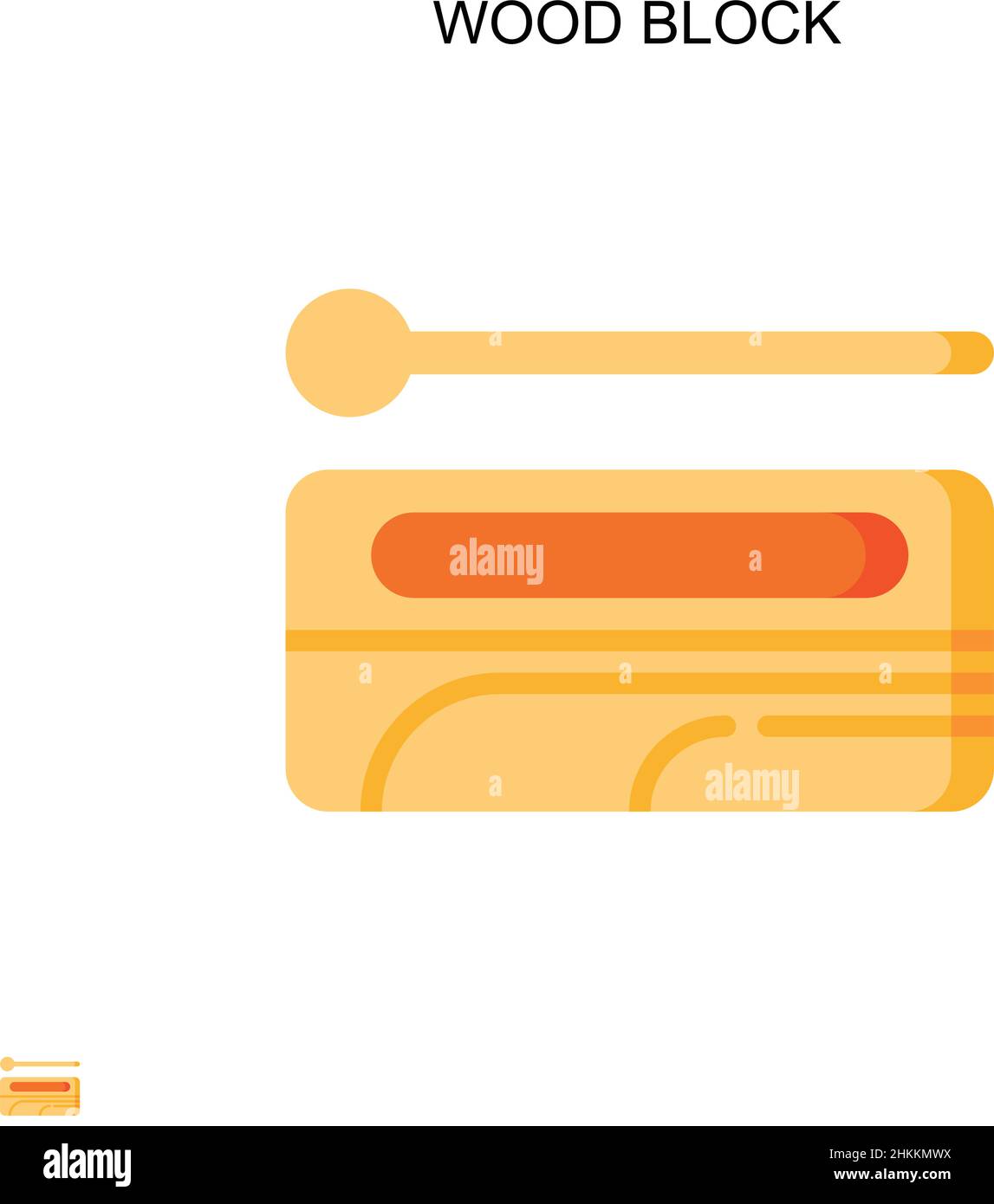 Icona vettoriale semplice del blocco di legno. Modello di disegno del simbolo di illustrazione per l'elemento dell'interfaccia utente mobile Web. Illustrazione Vettoriale