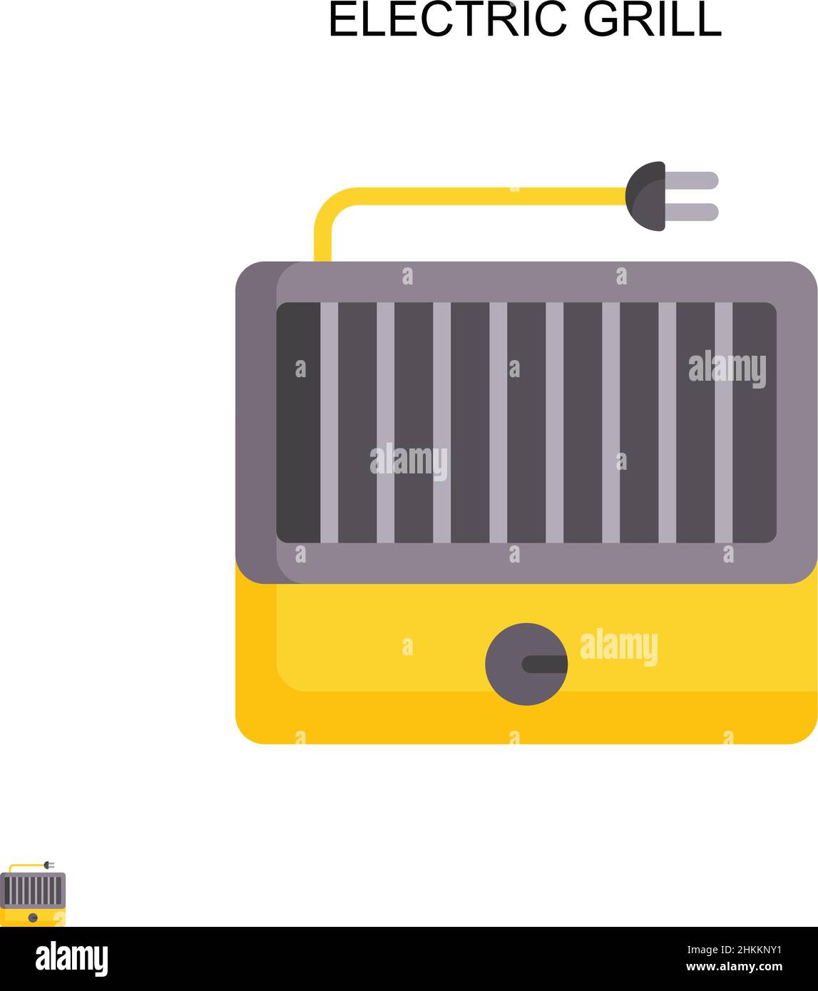 Icona vettoriale semplice della griglia elettrica. Modello di disegno del simbolo di illustrazione per l'elemento dell'interfaccia utente mobile Web. Illustrazione Vettoriale