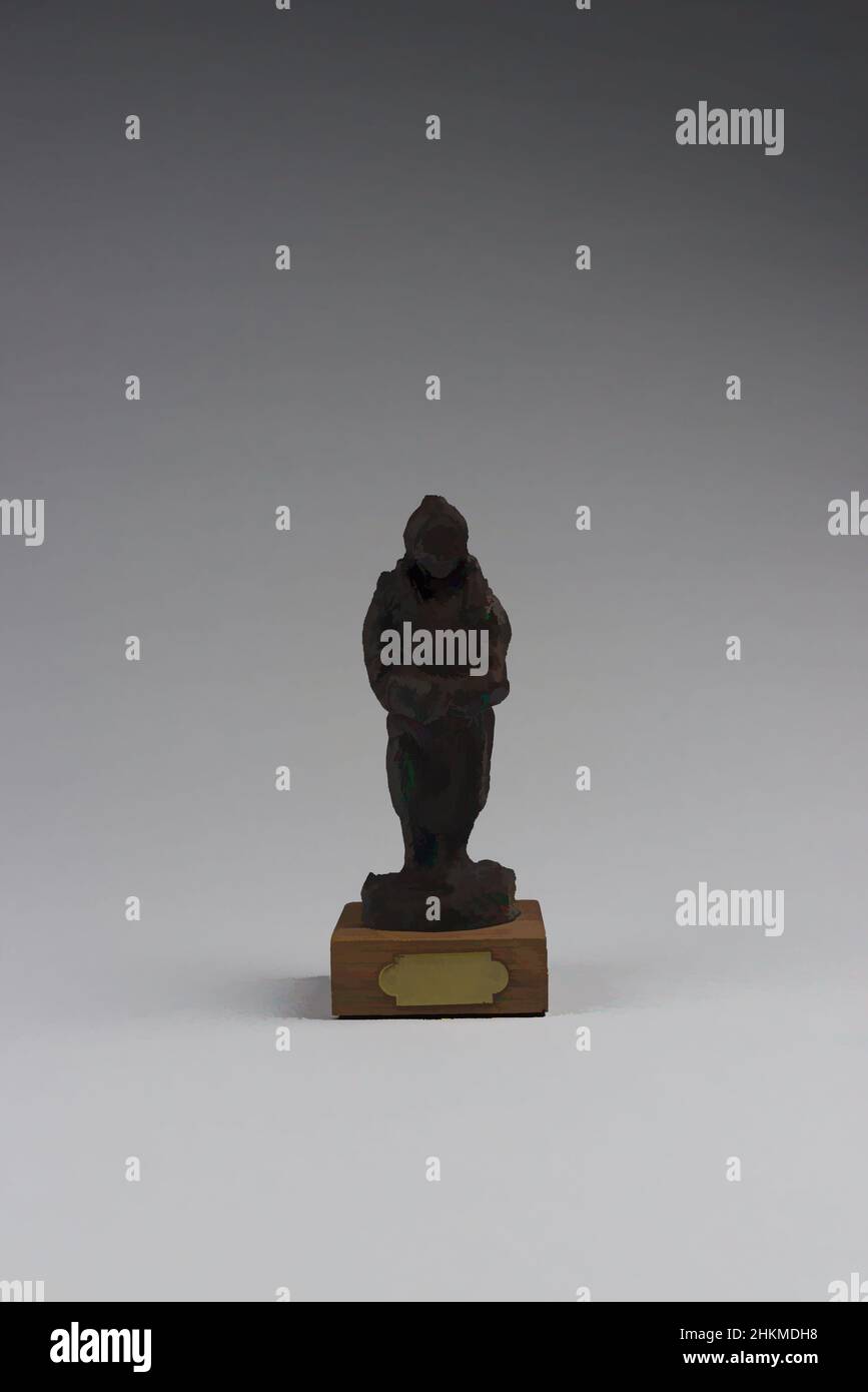 Arte ispirata dal Squaw indiano, Charles Marion Russell, americano, 1864-1926, c.1890, Argilla, fatta in Stati Uniti, Nord e America Centrale, Ceramica, scultura, altezza con base: 5 1/2 poll. (14 cm, opere classiche modernizzate da Artotop con un tuffo di modernità. Forme, colore e valore, impatto visivo accattivante sulle emozioni artistiche attraverso la libertà delle opere d'arte in modo contemporaneo. Un messaggio senza tempo che persegue una nuova direzione selvaggiamente creativa. Artisti che si rivolgono al supporto digitale e creano l'NFT Artotop Foto Stock