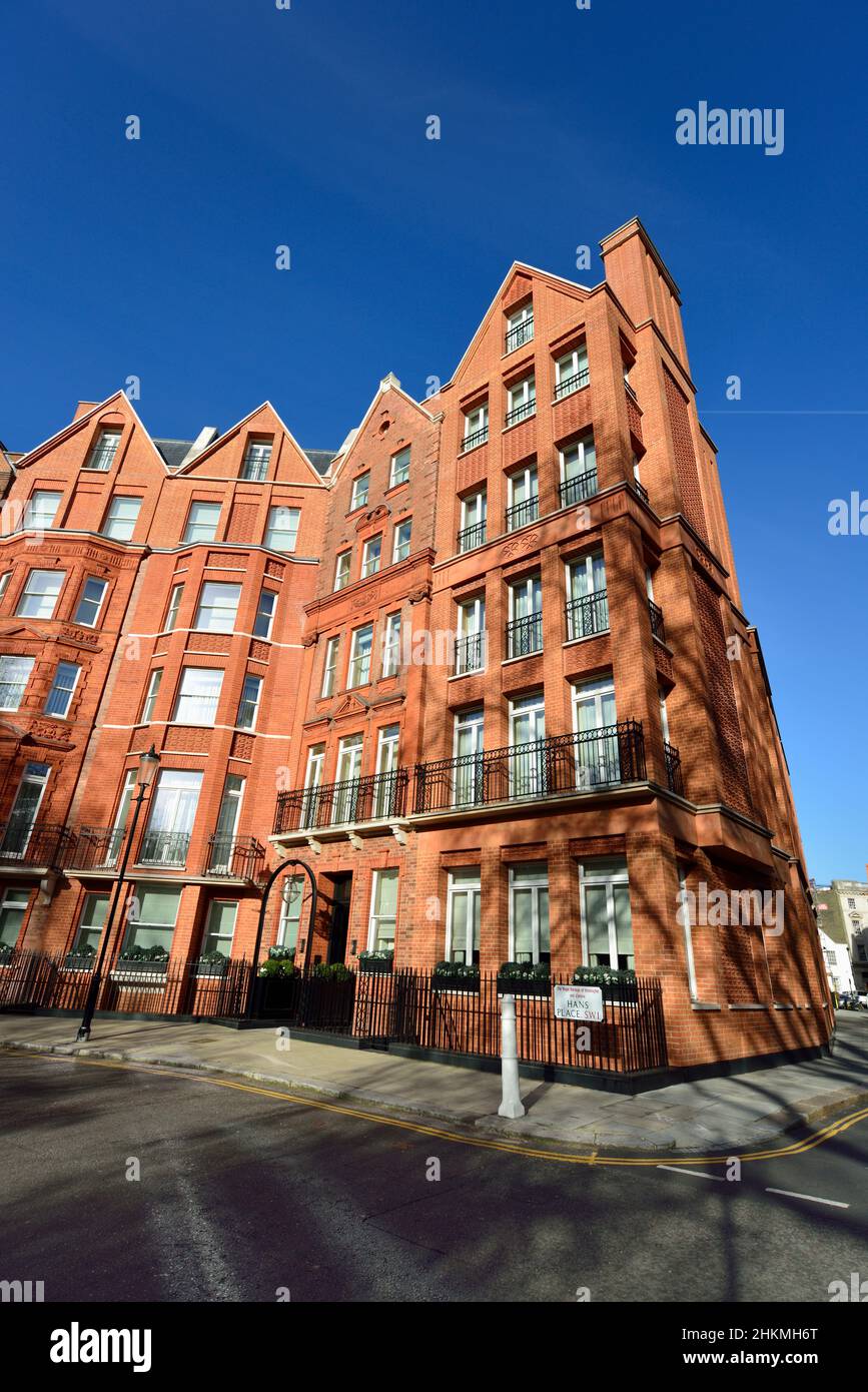 Hans Place Garden Square, Knightsbridge , Kensington and Chelsea, Londra, Regno Unito Foto Stock
