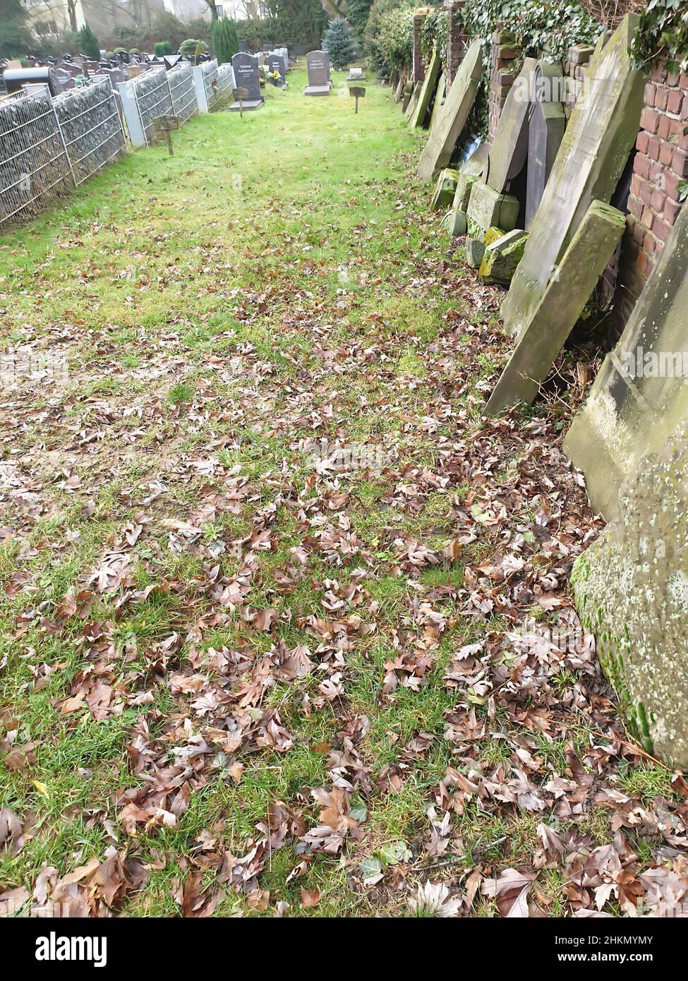 Jüdischer Friedhof a Mülheim-Ruhr Foto Stock