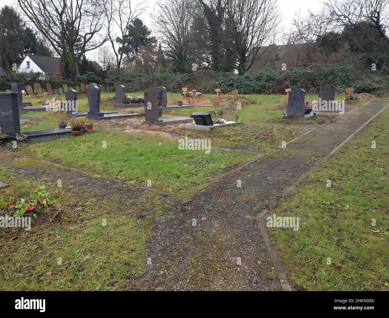 Jüdischer Friedhof a Mülheim an der Ruhr Foto Stock