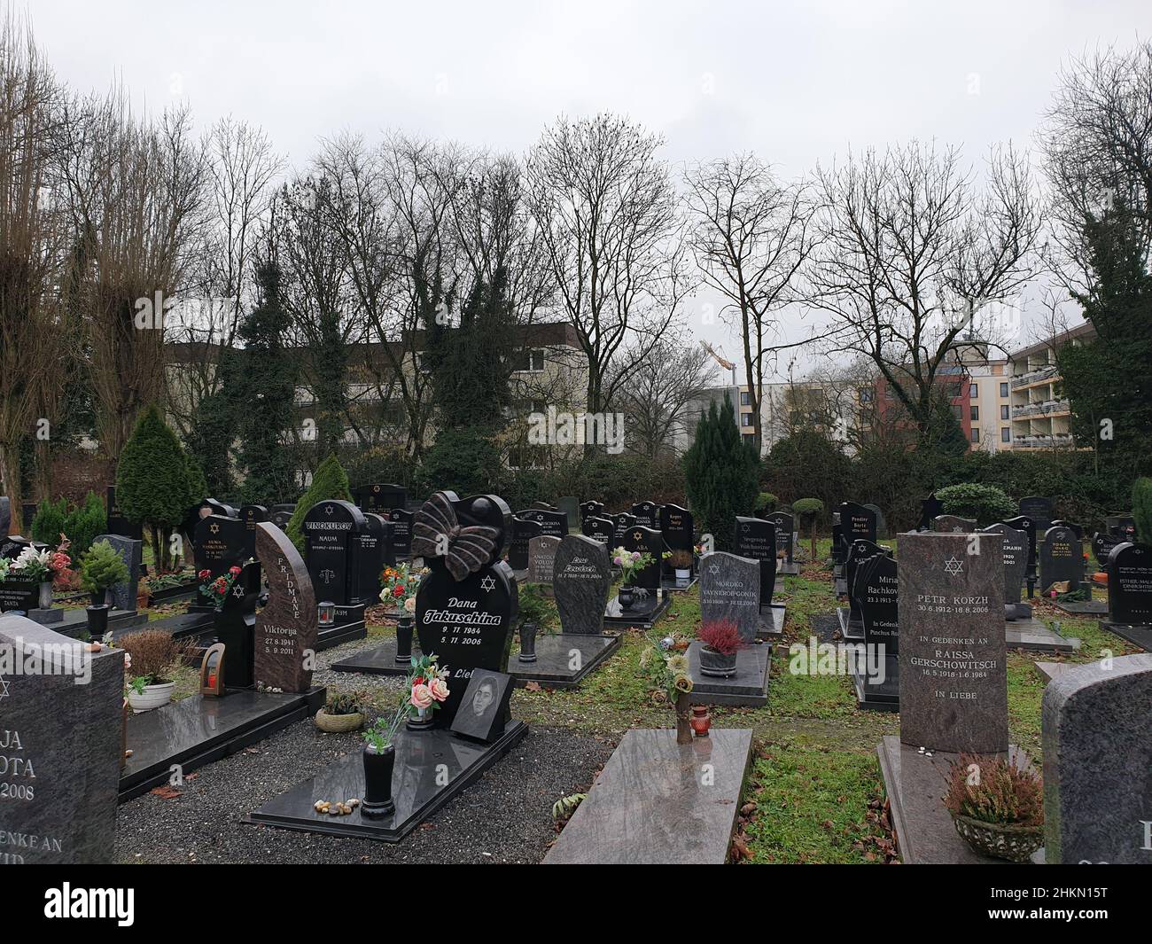 Jüdischer Friedhof a Mülheim an der Ruhr Foto Stock