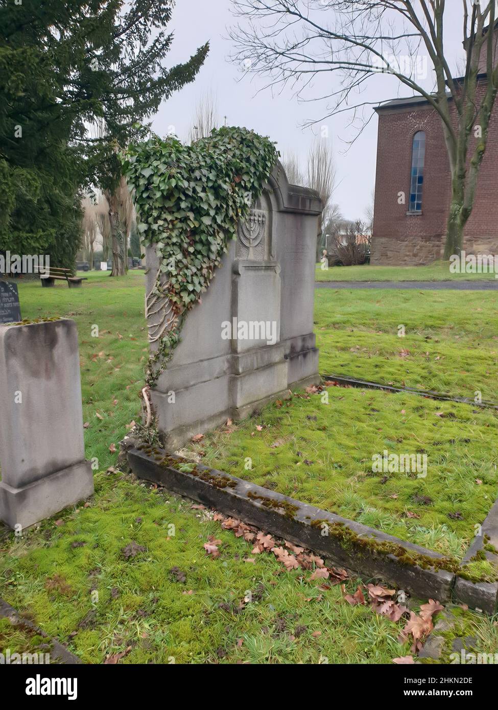 Cimitero ebraico in Germania Foto Stock