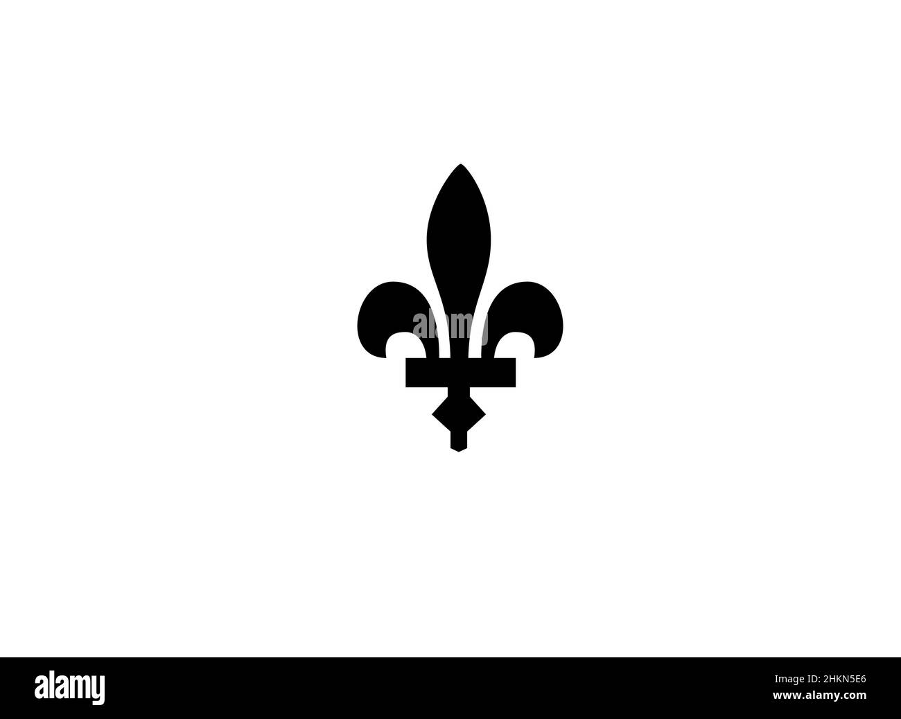 Vista dall'alto della bandiera Aarschot bandiera, Belgio. Viaggio belga e patriota concetto. Nessun flagpole. Layout del piano, progettazione. Contrassegna sfondo Foto Stock