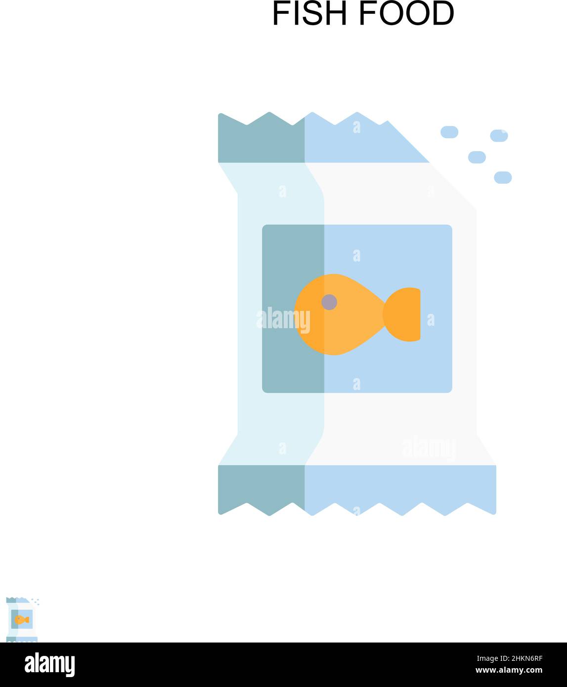 Pesce cibo semplice vettore icona. Modello di disegno del simbolo di illustrazione per l'elemento dell'interfaccia utente mobile Web. Illustrazione Vettoriale