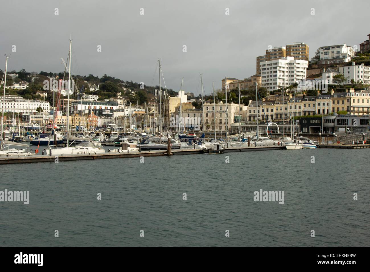 Porto di Torquay e Marina, Devon, Regno Unito Foto Stock