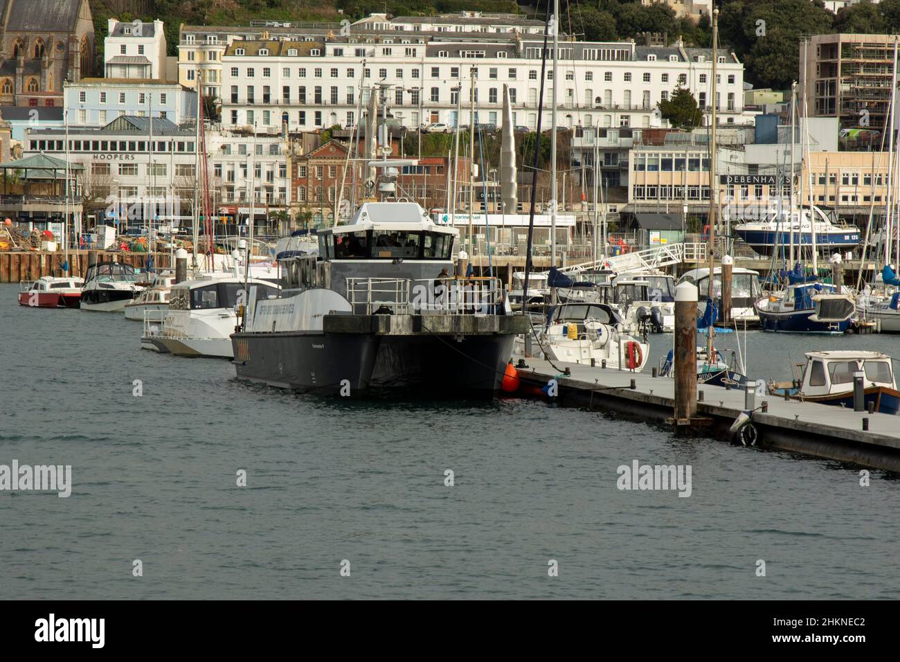 Porto di Torquay e Marina, Devon, Regno Unito Foto Stock