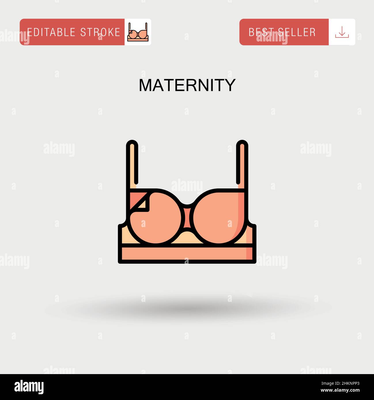 Maternità semplice vettore icona. Illustrazione Vettoriale