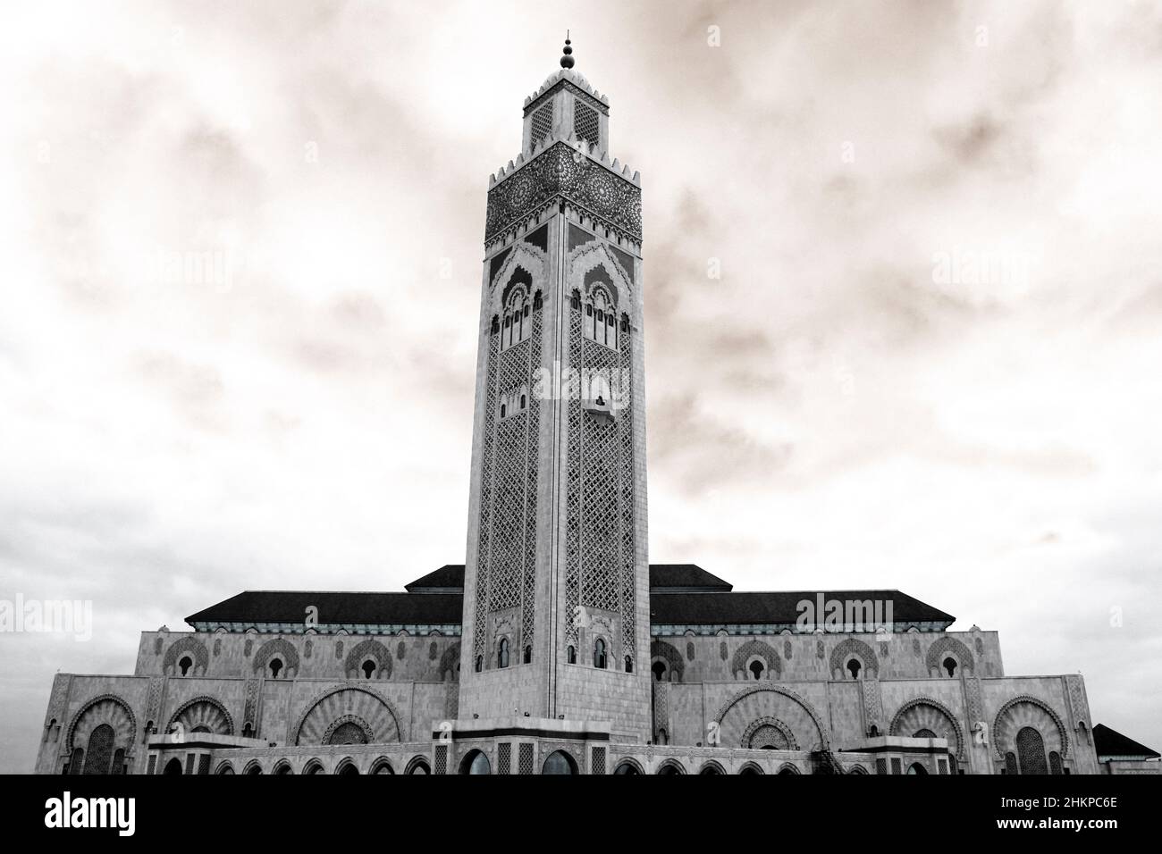 Grande moschea di Hassan II, Casablanca, Marocco Foto Stock