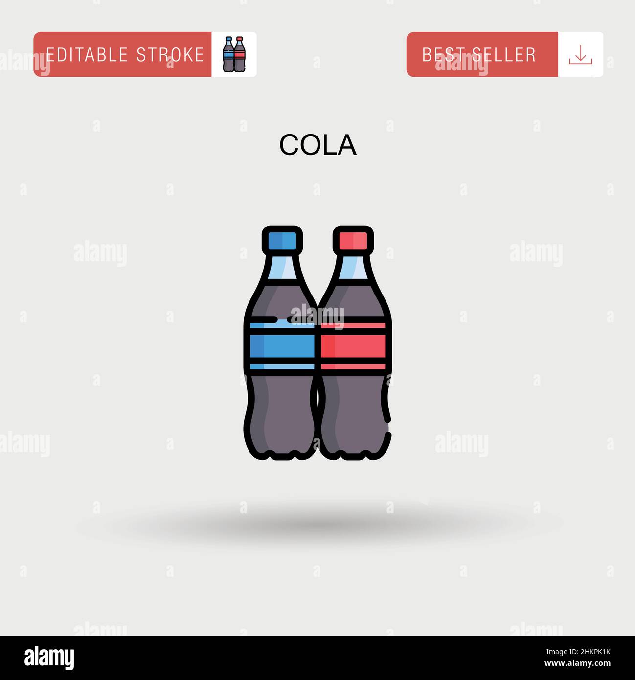 Cartoon bicchiere di coca cola con ghiaccio Immagine e Vettoriale - Alamy