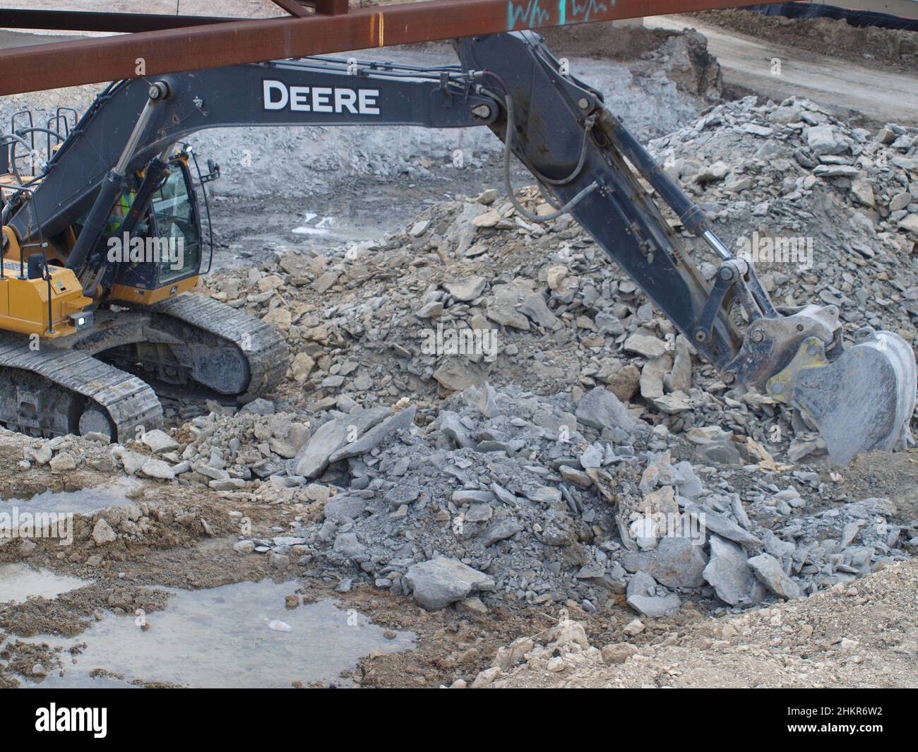 La crescita a North Dallas tende strade, servizio cellulare, nuovi alloggi. Grandi vincitori di costruzioni, arte e ricreazione. Foto Stock