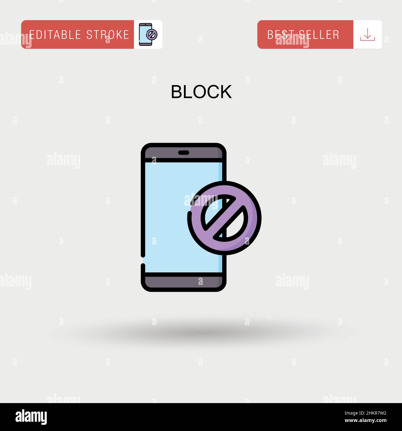 Blocca icona vettore semplice. Illustrazione Vettoriale