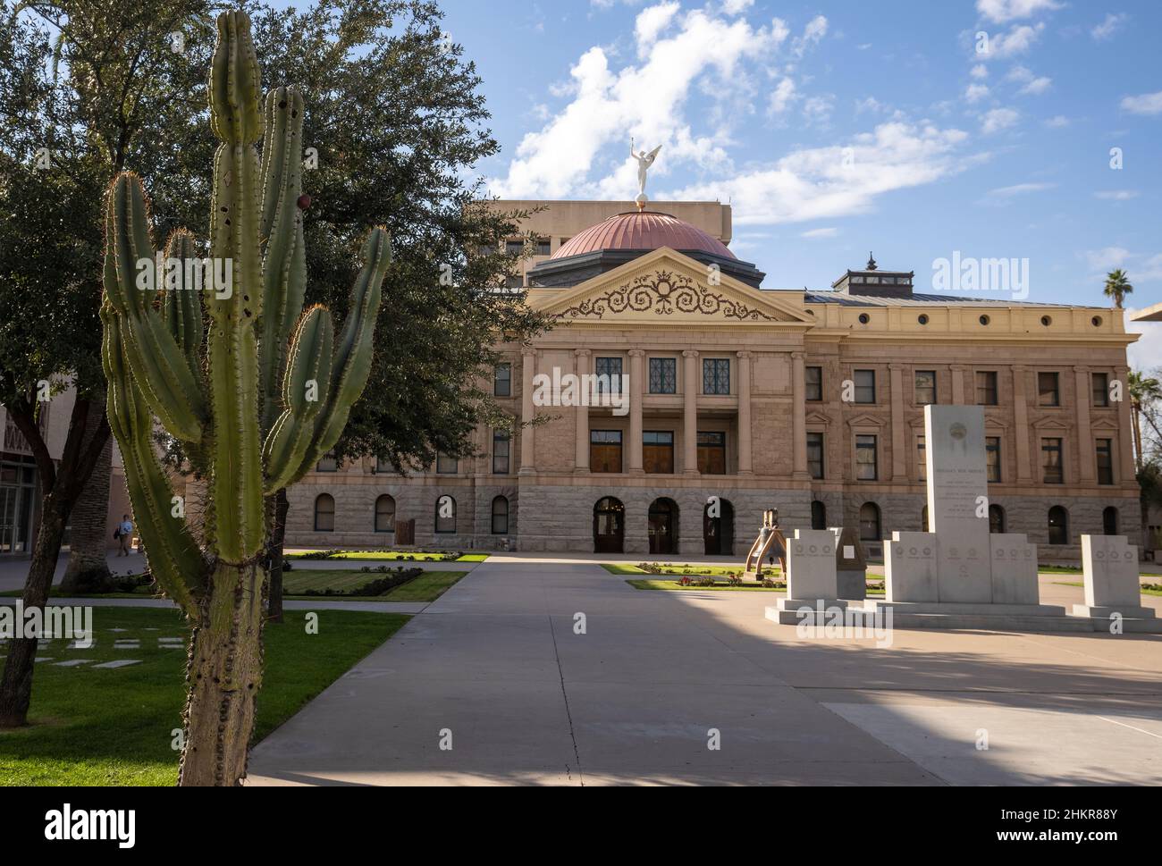 Il Campidoglio dell'Arizona a Phoenix, Arizona, Stati Uniti. Il Campidoglio è ora mantenuto come il Museo del Campidoglio dell'Arizona. Foto Stock